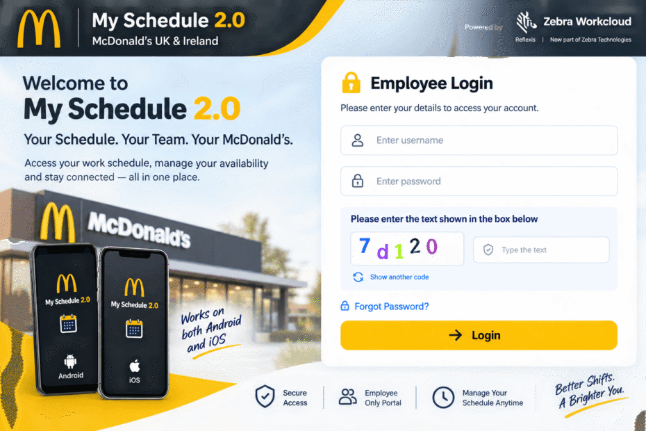 My Schedule McDonald’s 2.0 Login