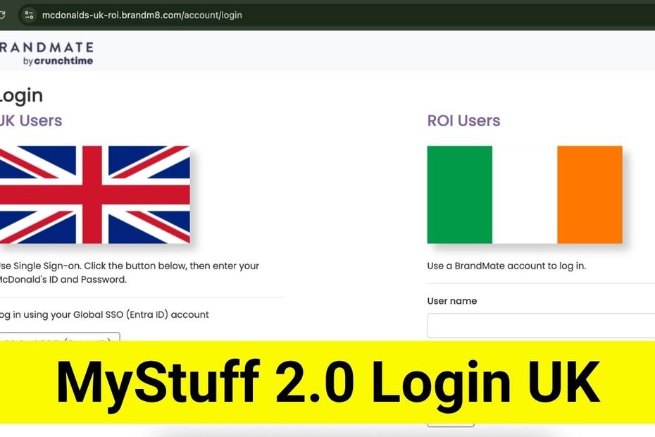 MyStuff 2.0 Login UK