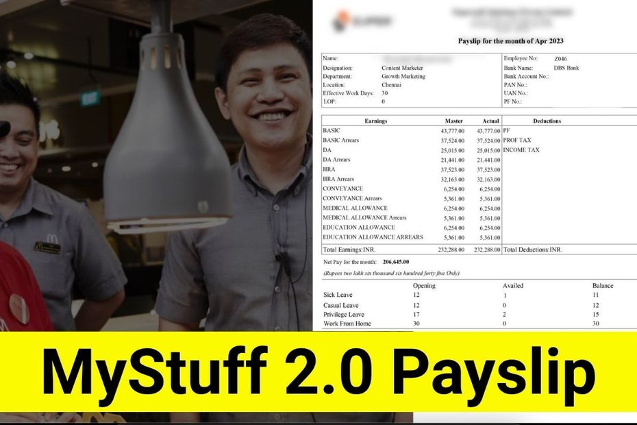 MyStuff 2.0 Payslip