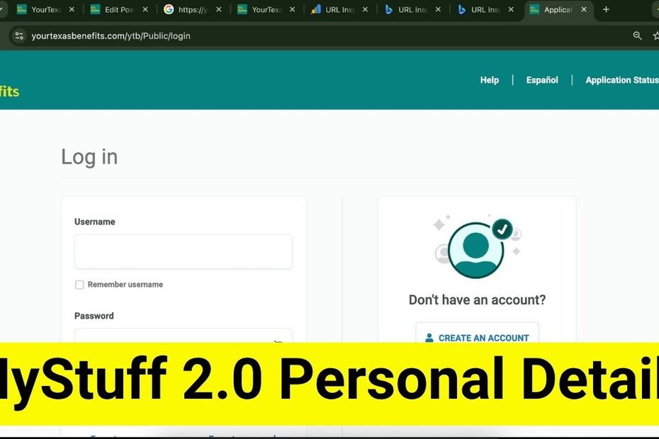 MyStuff 2.0 Personal Details